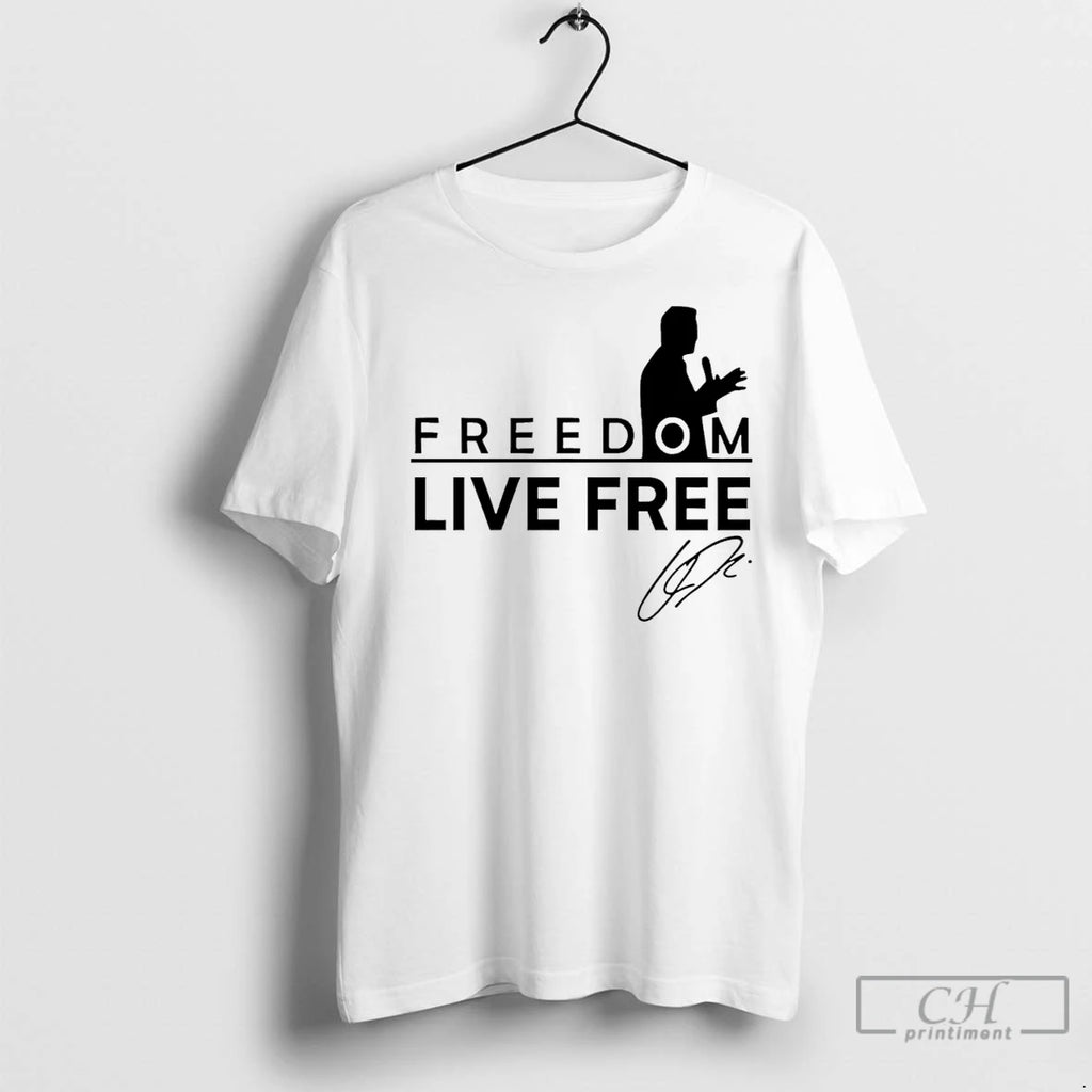 Classic Turning Point Charlie Kirk Live Free Signature