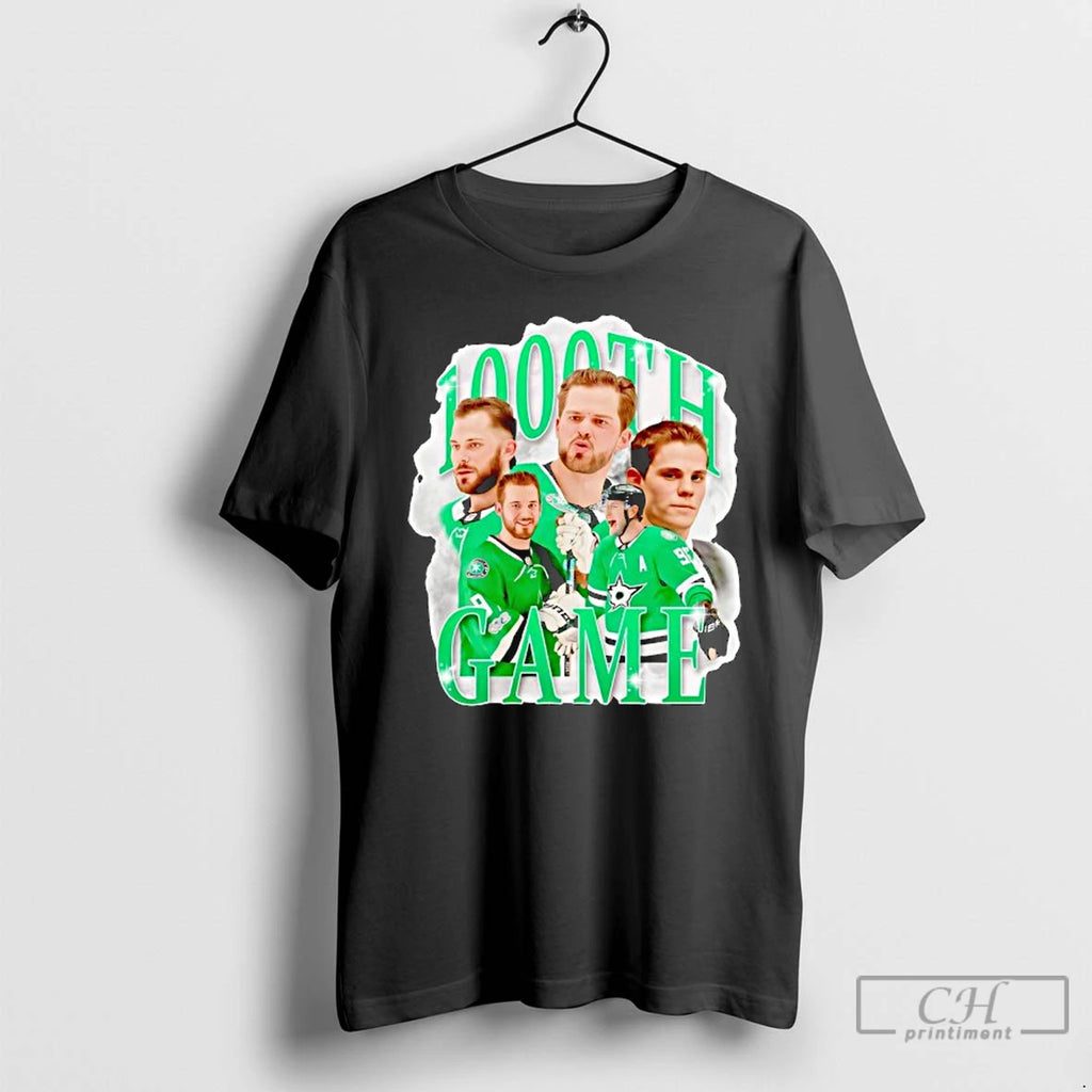 Classic Tyler Seguin Dallas Stars 1000th Game T Shirts Hoodie Sweatshirt | PurePodTees.com