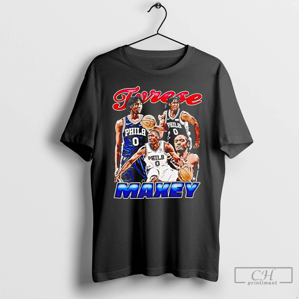 Classic Tyrese Maxey Philadelphia 76ers Maxey Graphic Shirt Hoodie Sweatshirt | PurePodTees.com