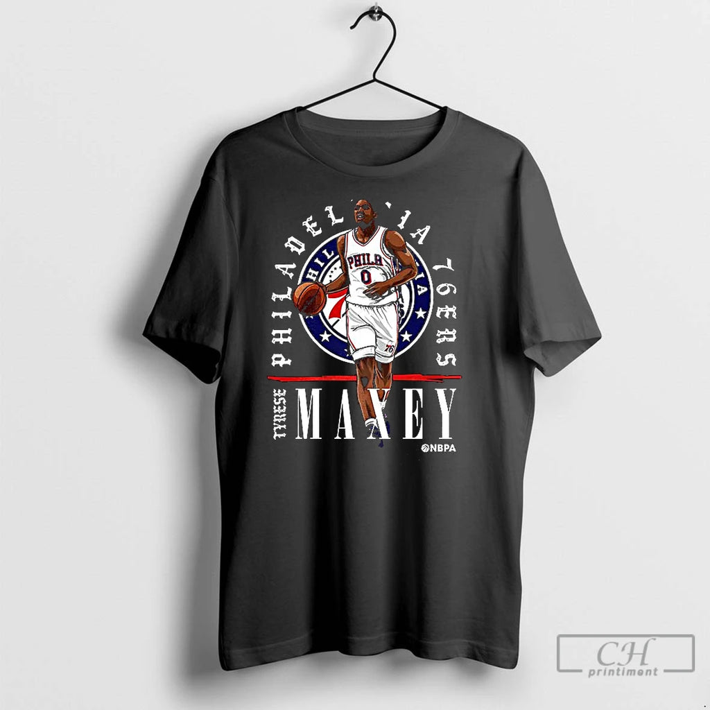 Classic Tyrese Maxey Philadelphia 76ers Nba Shirt Hoodie Sweatshirt | PurePodTees.com
