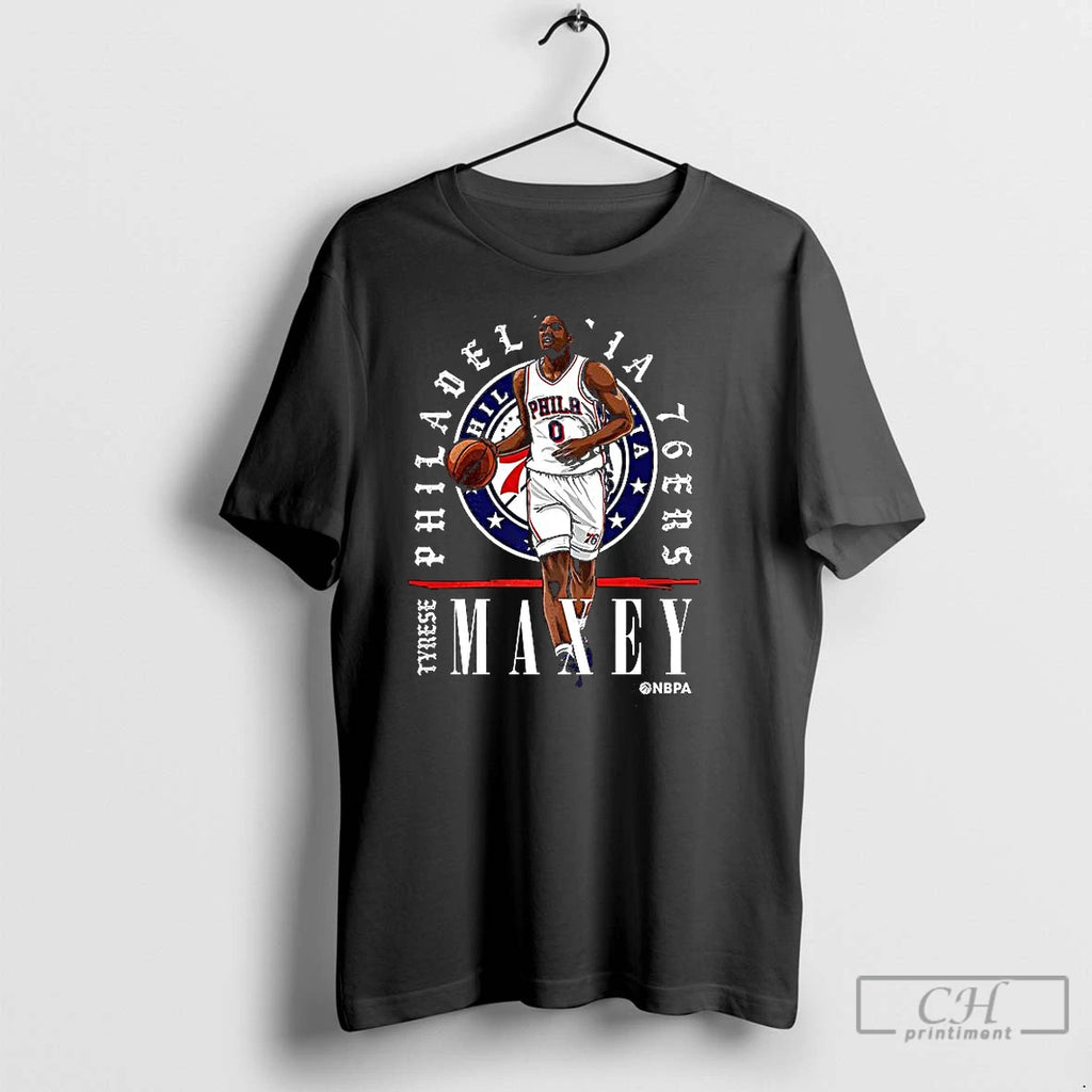 Classic Tyrese Maxey Philadelphia 76ers Nba T Shirts Hoodie Sweatshirt | PurePodTees.com