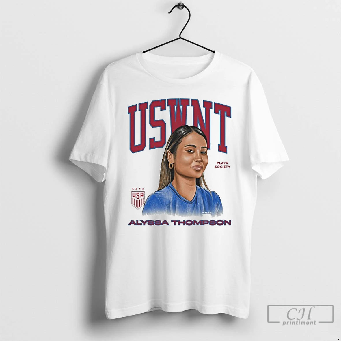 Classic Uswnt Alyssa Thompson Player T Shirts Hoodie Sweatshirt | PurePodTees.com