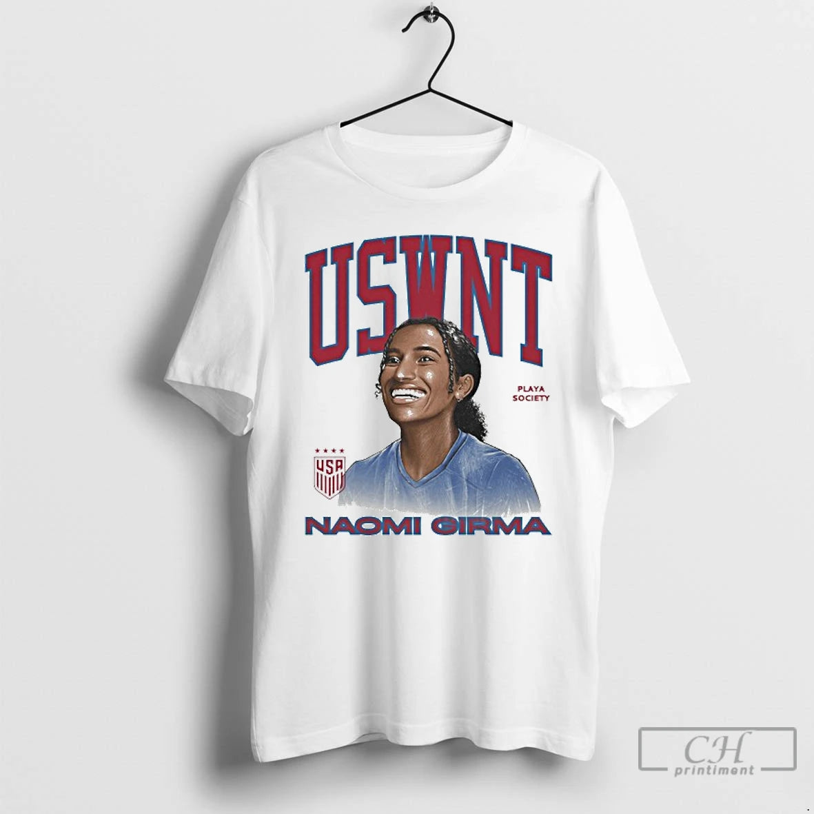 Classic Uswnt Naomi Girma Player T Shirts Hoodie Sweatshirt | PurePodTees.com