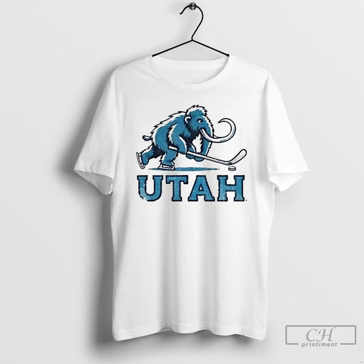 Classic Utah Mammoth Hockey Nhl Mascot Logo Shirt Hoodie Sweatshirt | PurePodTees.com