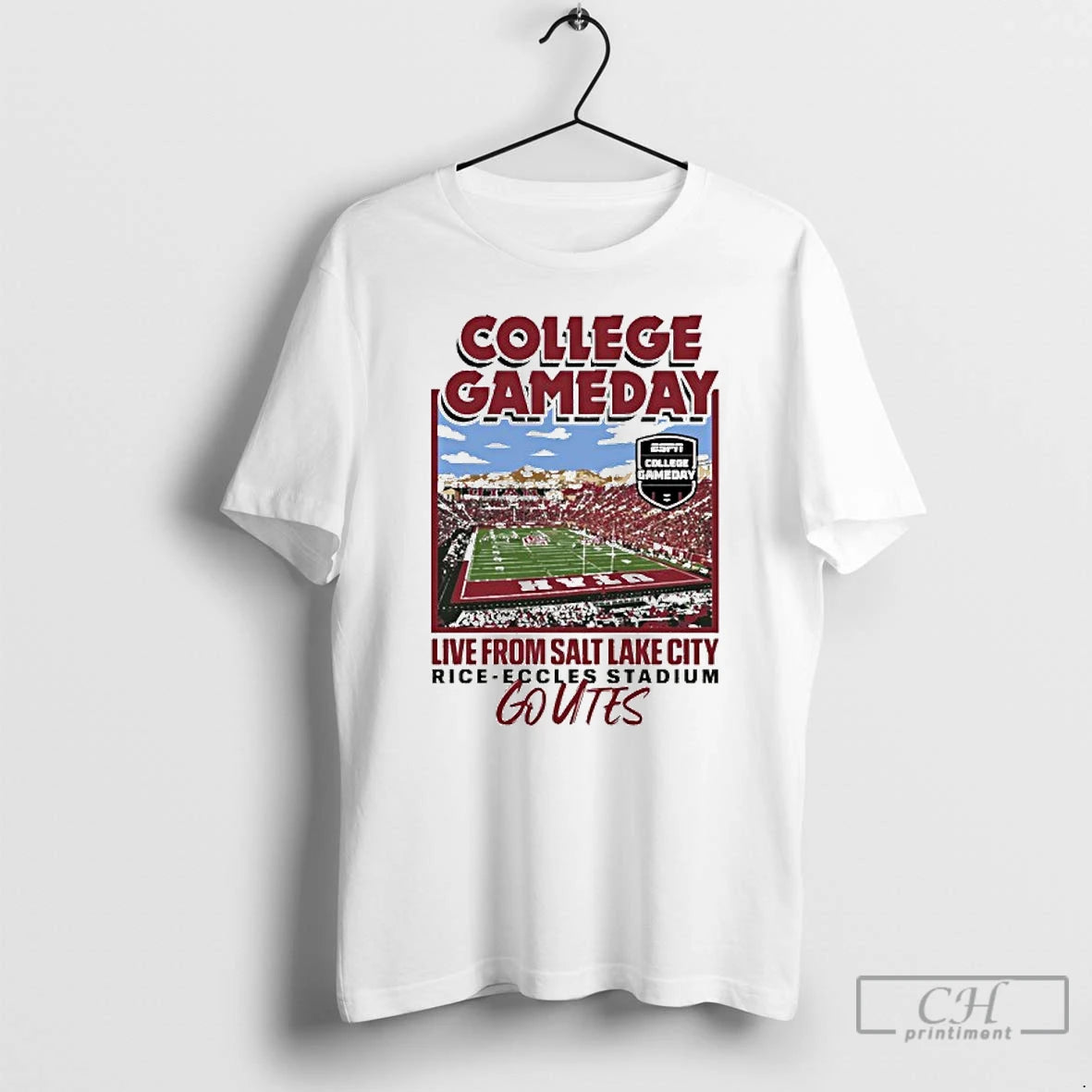 Classic Utah Utes 2025 College Gameday Live From Salt Lake City T Shirts Hoodie Sweatshirt | PurePodTees.com