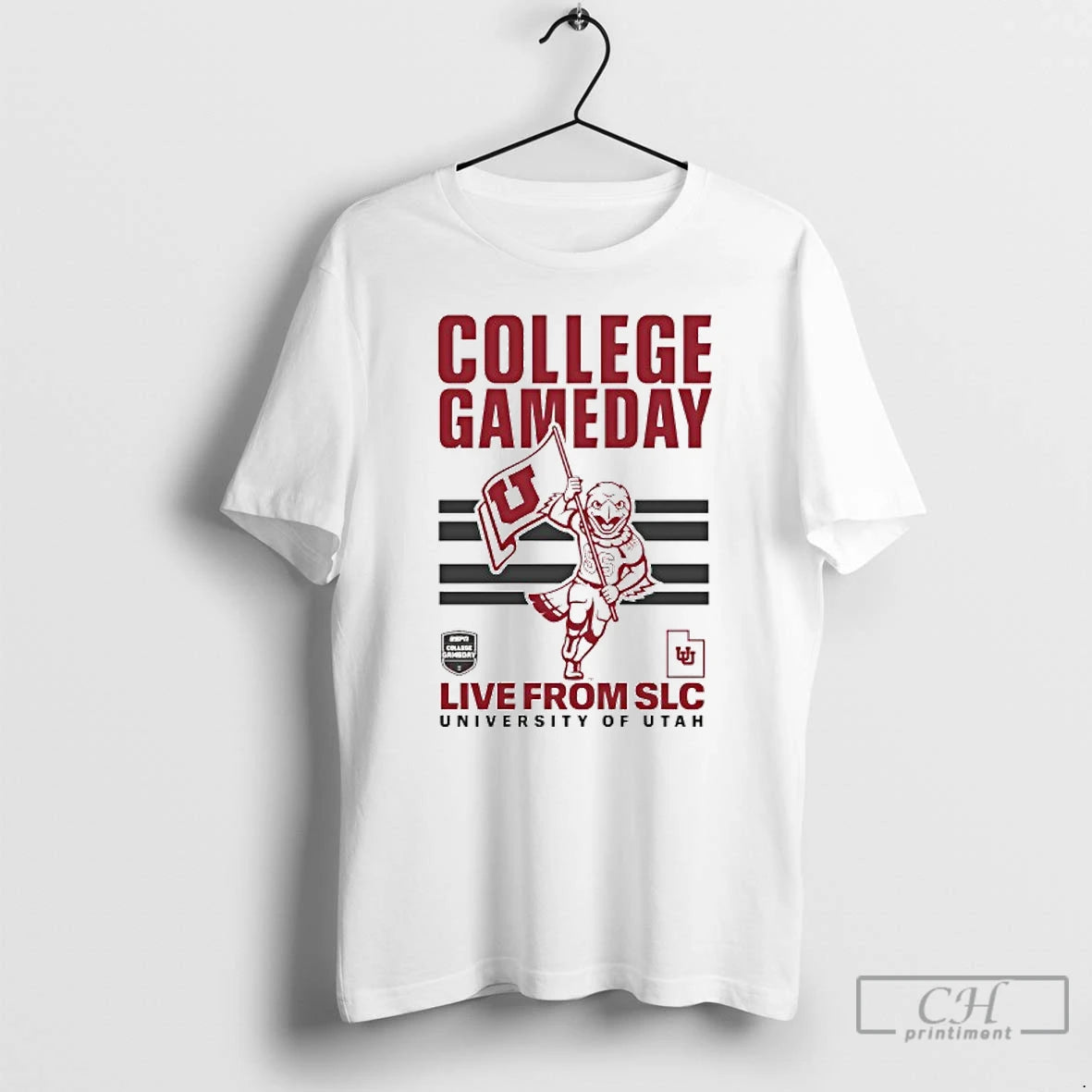 Classic Utah Utes 2025 College Gameday Utah Flag T Shirts Hoodie Sweatshirt | PurePodTees.com