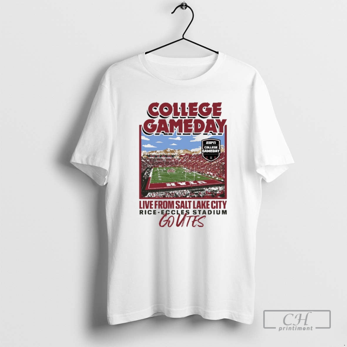 Classic Utah Utes 2025 Espn College Gameday Live From Salt Lake City Rice Eccles Stadium Shirt Hoodie Sweatshirt