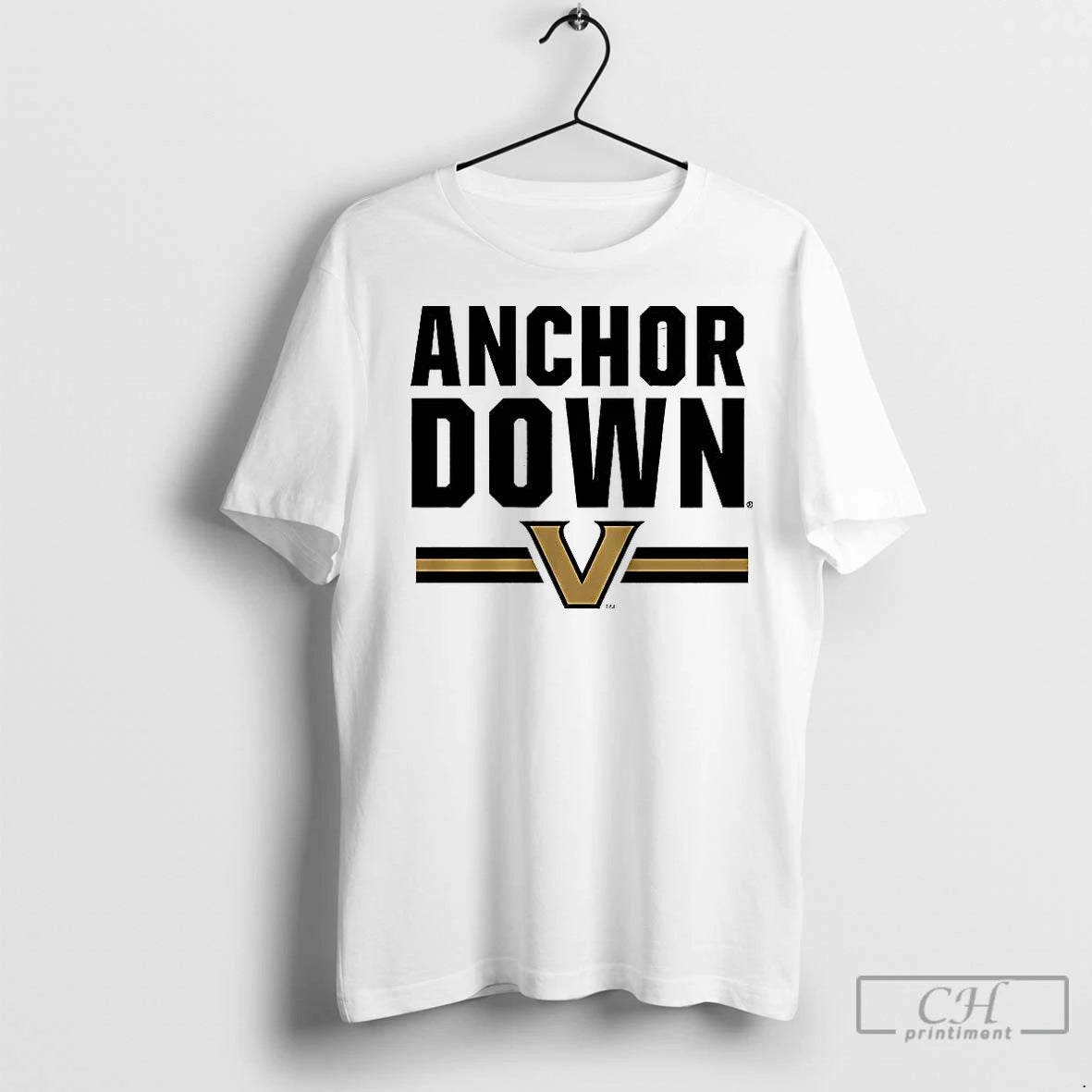 Classic Vanderbilt Commodores Football Anchor Down Logo Shirt Hoodie Sweatshirt | PurePodTees.com