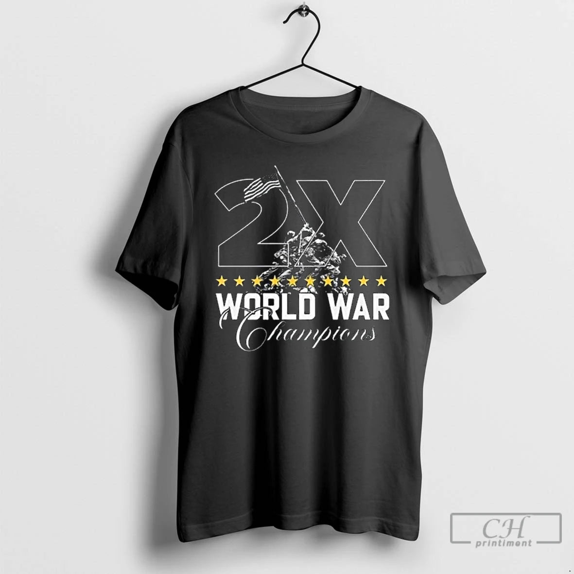 Classic Veterans Day 2025 2x World Champ Long Sleve T Shirts Hoodie Sweatshirt | PurePodTees.com