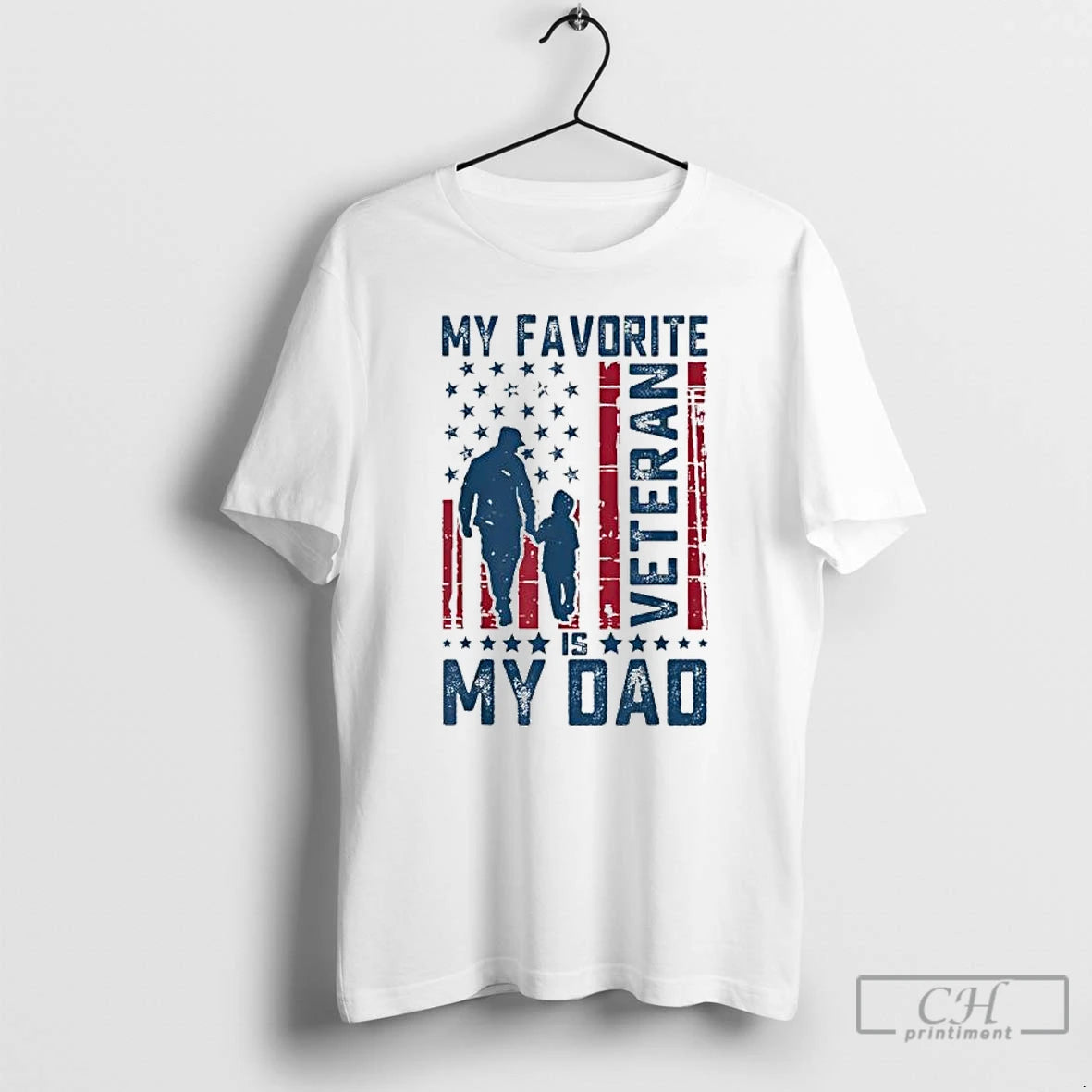 Classic Veterans Day My Favorite Veteran Is My Dad T Shirts Hoodie Sweatshirt | PurePodTees.com