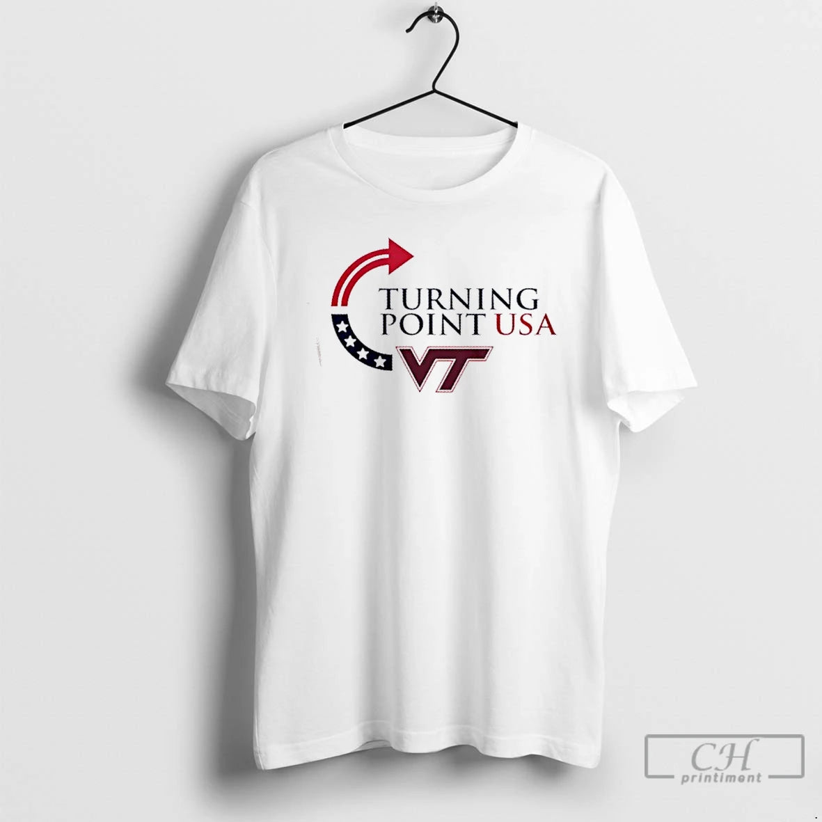 Classic Virginia Tech Hokies X Turning Point Usa Freedom Charlie Kirk Shirt Hoodie Sweatshirt | PurePodTees.com