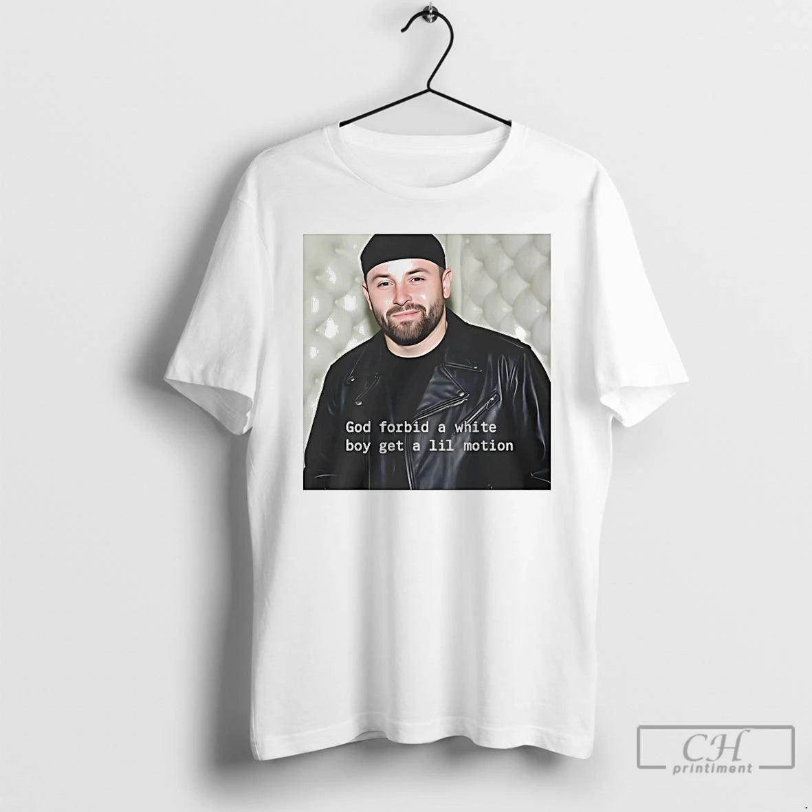 Classic Vita Vea Wearing Baker Mayfield God Forbid A White Boy Get A Lil Motion Shirt Hoodie Sweatshirt | PurePodTees.com