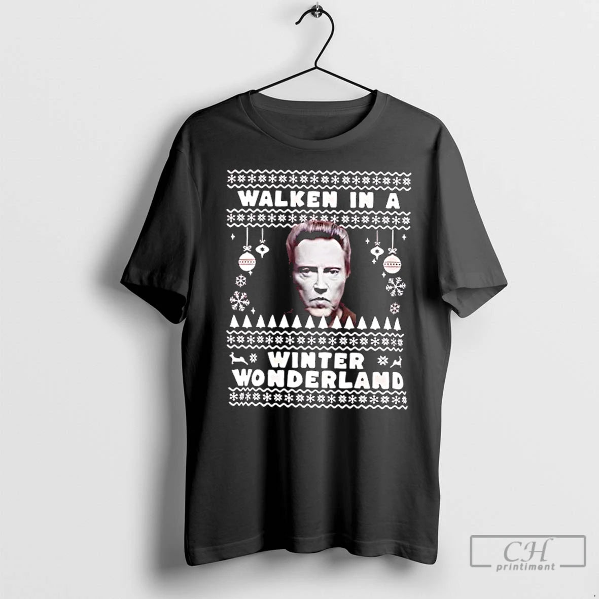 Classic Walken In A Winter Wonderland Xmas Christmas Shirt Hoodie Sweatshirt | PurePodTees.com