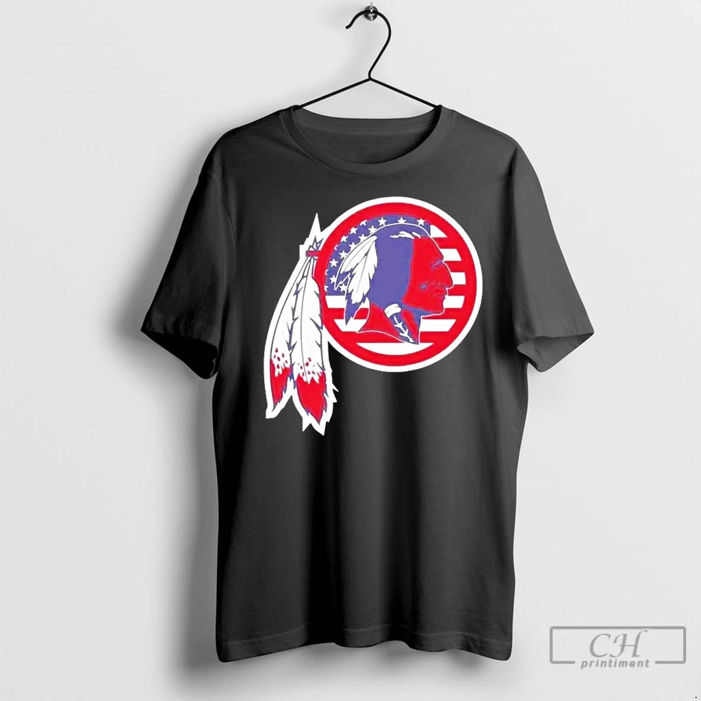 Classic Washington Redskins American Flag Logo Shirt Hoodie Sweatshirt | PurePodTees.com