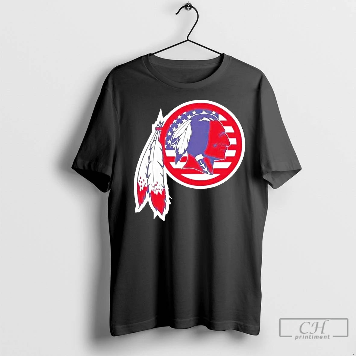 Classic Washington Redskins American Flag Logo Shirt Hoodie Sweatshirt | PurePodTees.com