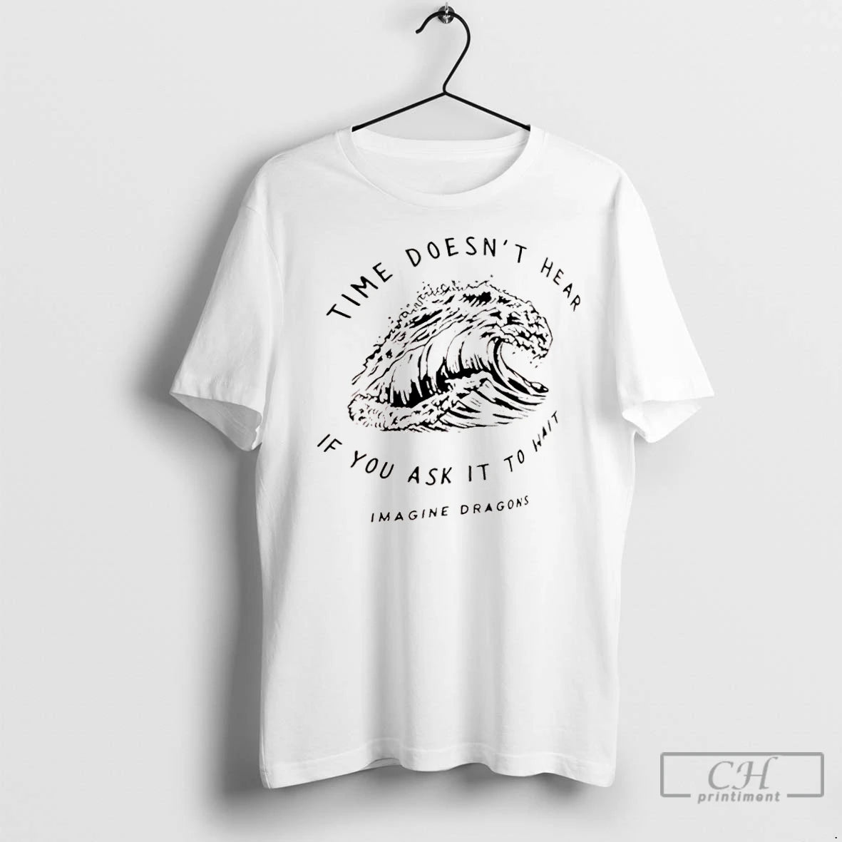 Classic Wave Time Doesnt Hear If You Ask It To Wait Imagine Dragons Shirt Hoodie Sweatshirt | PurePodTees.com