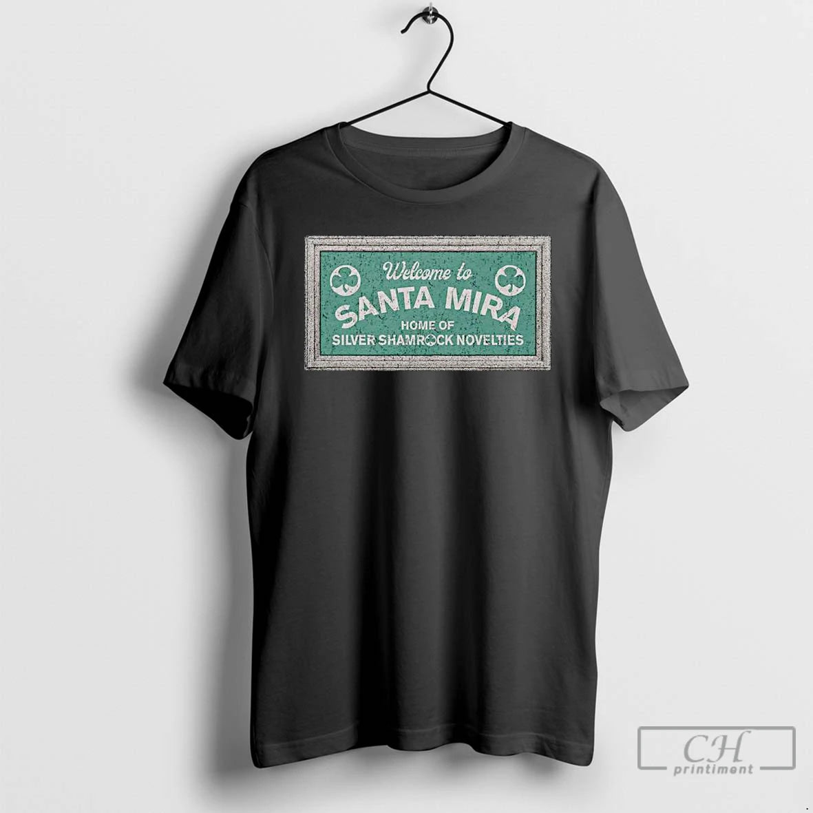Classic Welcome To Santa Mira Home Of Silver Shamrock Novelties Ornaments T Shirts Hoodie Sweatshirt | PurePodTees.com