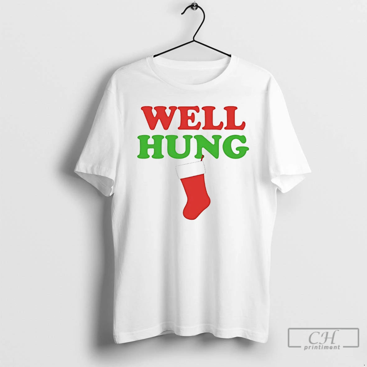 Classic Well Hung Christmas Stockings T Shirts Hoodie Sweatshirt | PurePodTees.com