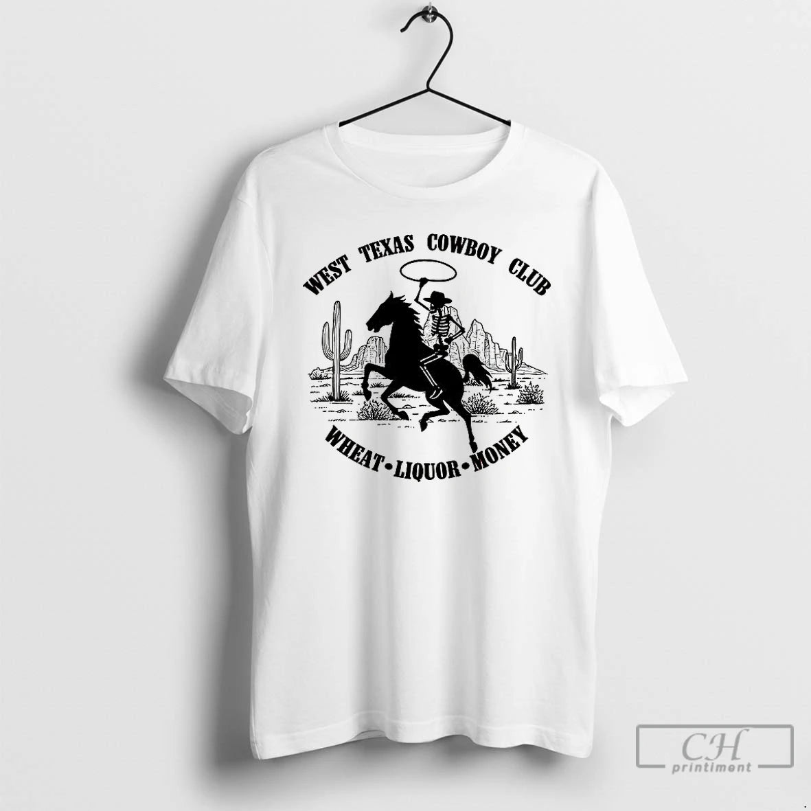 Classic West Texas Cowboy Club Wheat Liquor Money T Shirts Hoodie Sweatshirt | PurePodTees.com