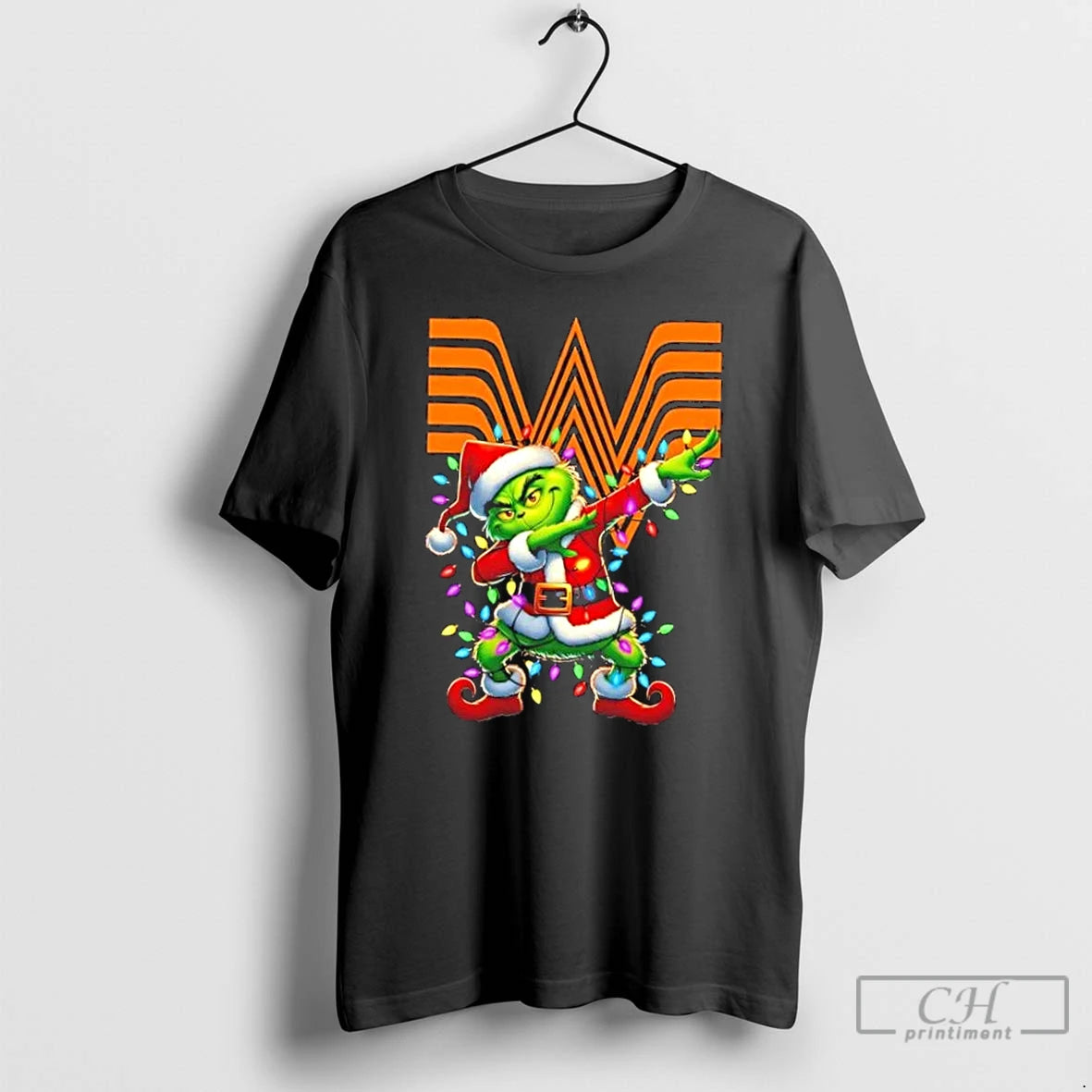 Classic Whataburger Grinch Dabbing Merry Christmas T Shirts Hoodie Sweatshirt | PurePodTees.com