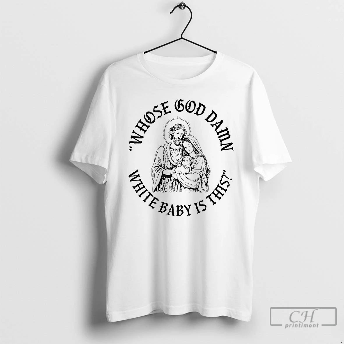 Classic Whose God Damn White Baby Is This Shirt Hoodie Sweatshirt | PurePodTees.com