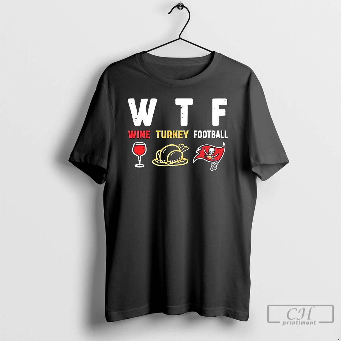 Classic Wine Turkey Tampa Bay Buccaneers Football Thanksgiving Shirt Hoodie Sweatshirt | PurePodTees.com