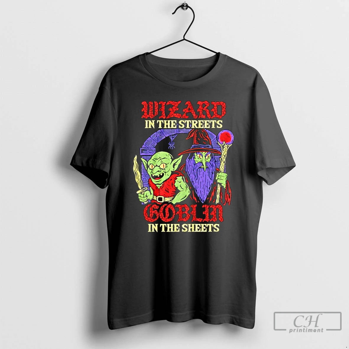 Classic Wizard In The Streets Goblin In The Sheets Cartoon T Shirts Hoodie Sweatshirt | PurePodTees.com