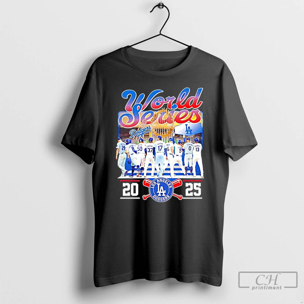 Classic World Series 2025 National Champions Los Angeles Dodgers Player T Shirts Hoodie Sweatshirt | PurePodTees.com