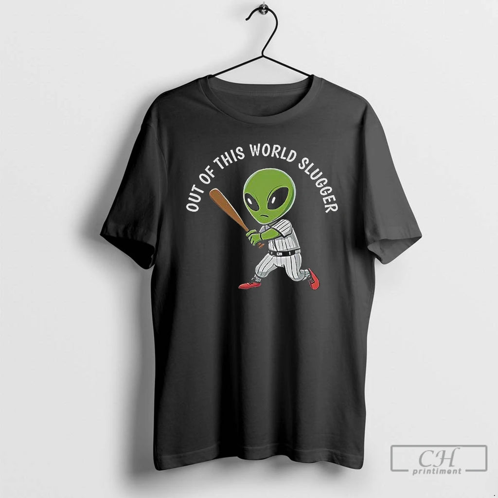 Classic Yankees Baseball Alien Out Of This World Slugger T Shirts Hoodie Sweatshirt | PurePodTees.com