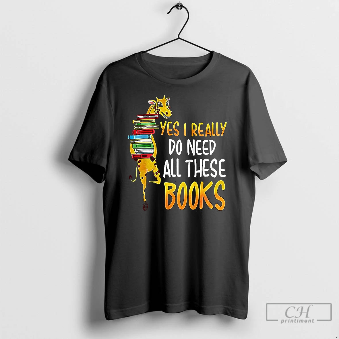 Classic Yes I Really Do Need All These Books Nerds Giraffe Shirt Hoodie Sweatshirt | PurePodTees.com