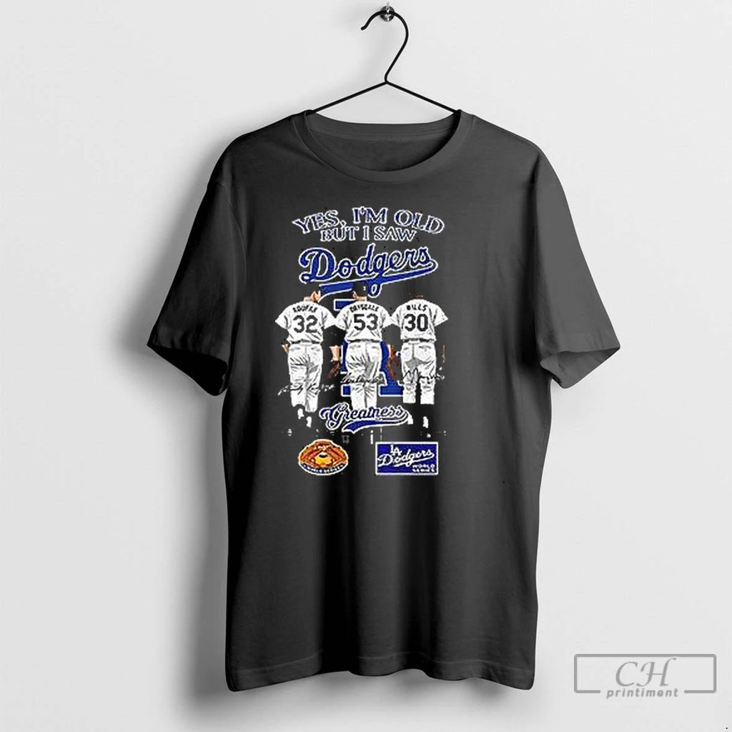 Classic Yes Im Old But I Saw La Dodgers Greatness 2025 Vintage Shirt Hoodie Sweatshirt | PurePodTees.com