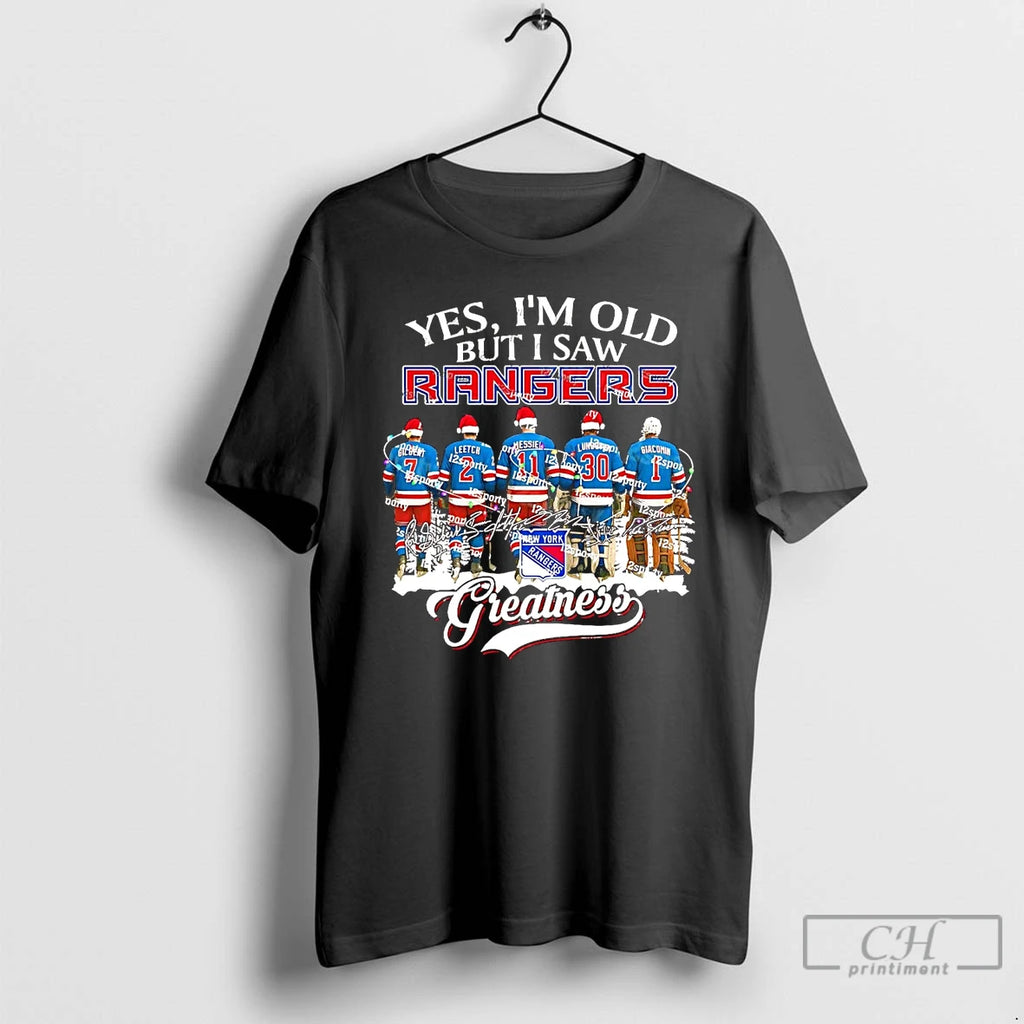 Classic Yes Im Old But I Saw New York Rangers Greatness Christmas T Shirts