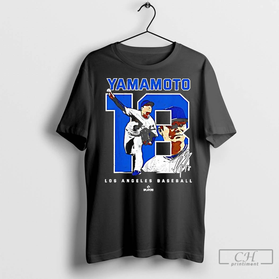 Classic Yoshinobu Yamamoto Caricature Baseball Fan Signature Los Angeles Shirt Hoodie Sweatshirt | PurePodTees.com