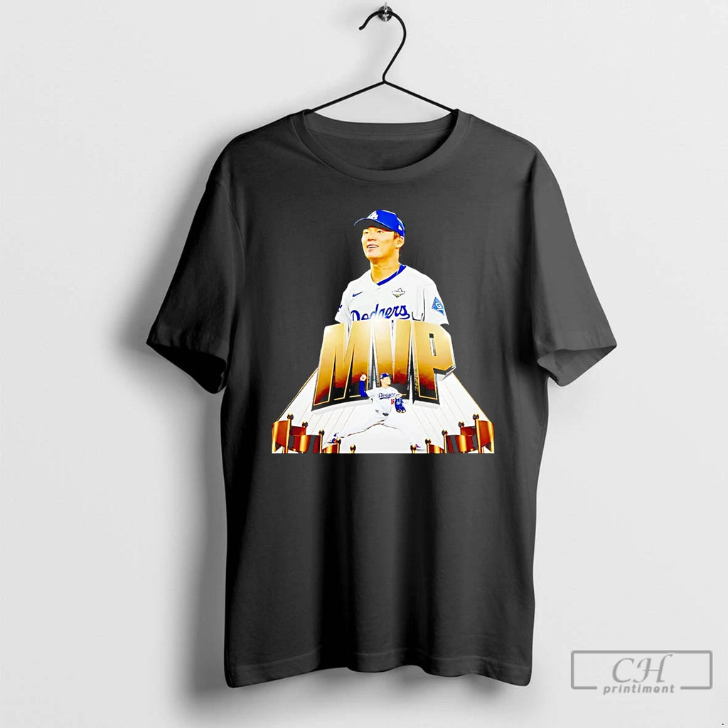 Classic Yoshinobu Yamamoto Mvp 2025 World Series Champions Dodgers T Shirts Hoodie Sweatshirt | PurePodTees.com