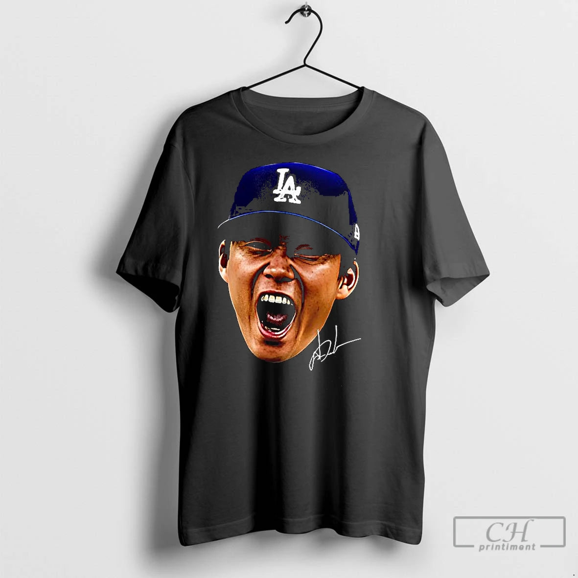 Classic Yoshinobu Yamamoto World Series Champions 2025 Big Head Signature Shirt Hoodie Sweatshirt | PurePodTees.com
