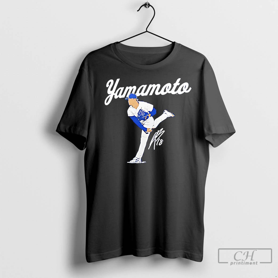 Classic Yoshinobu Yamamoto Signature Los Angeles Dodgers Shirt Hoodie Sweatshirt | PurePodTees.com