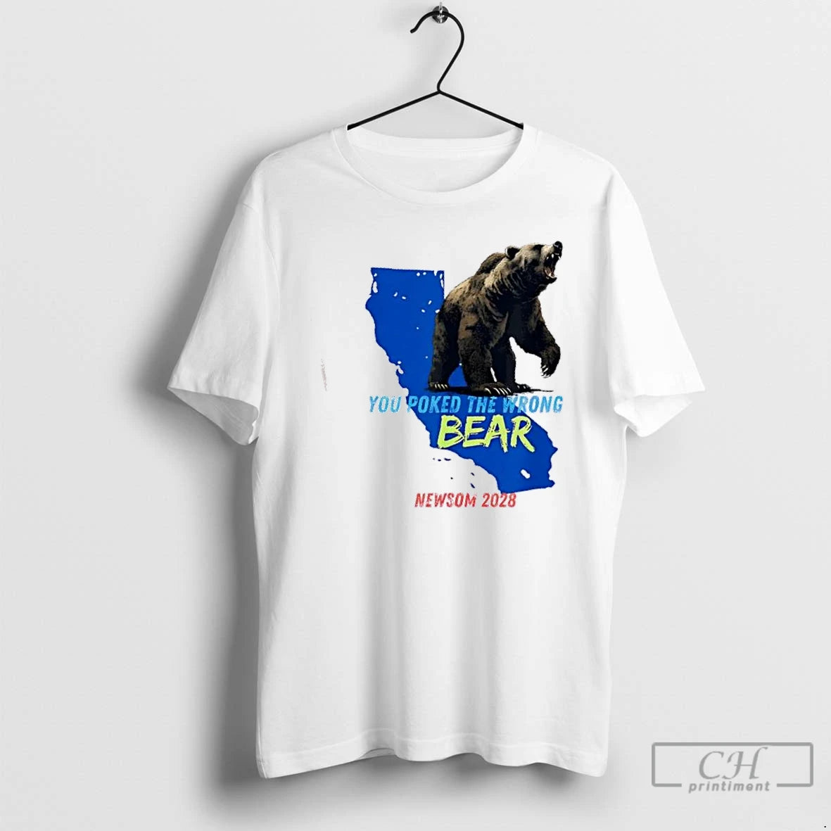 Classic You Poked The Wrong Bear Gavin Newsom 2028 Shirt Hoodie Sweatshirt | PurePodTees.com