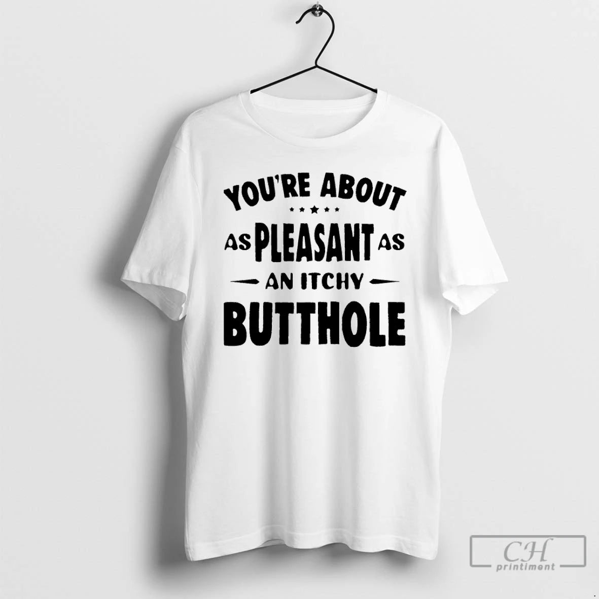 Classic Youre About As Pleasant As An Itchy Butthole T Shirts Hoodie Sweatshirt | PurePodTees.com