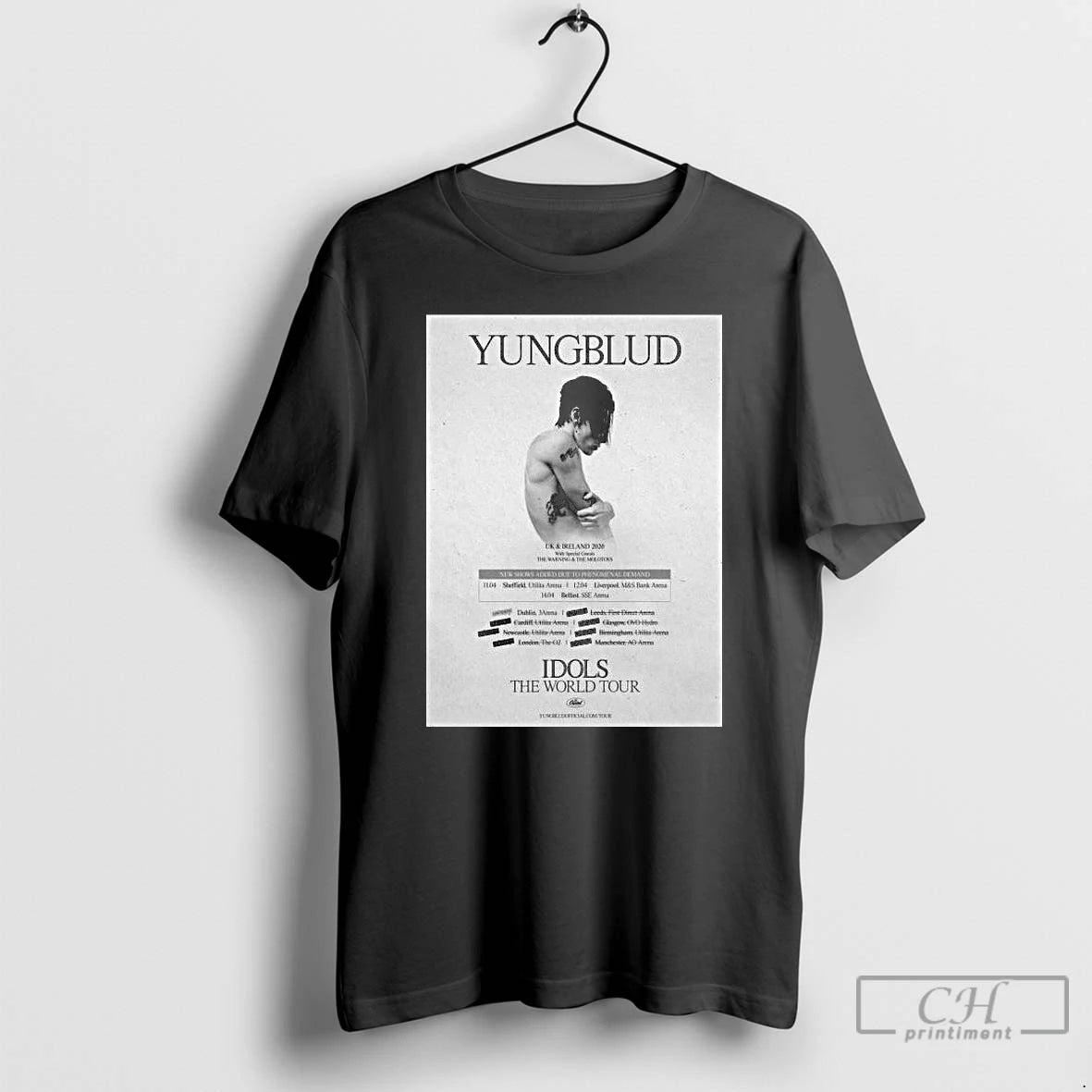 Classic Yungblud And Ireland Tour 2026 Long Sleve T Shirts Hoodie Sweatshirt | PurePodTees.com
