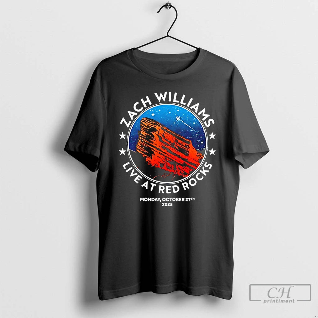Classic Zach Williams Concert Red Rocks Amphitheatre Show Oct 27 2025 T Shirts Hoodie Sweatshirt | PurePodTees.com