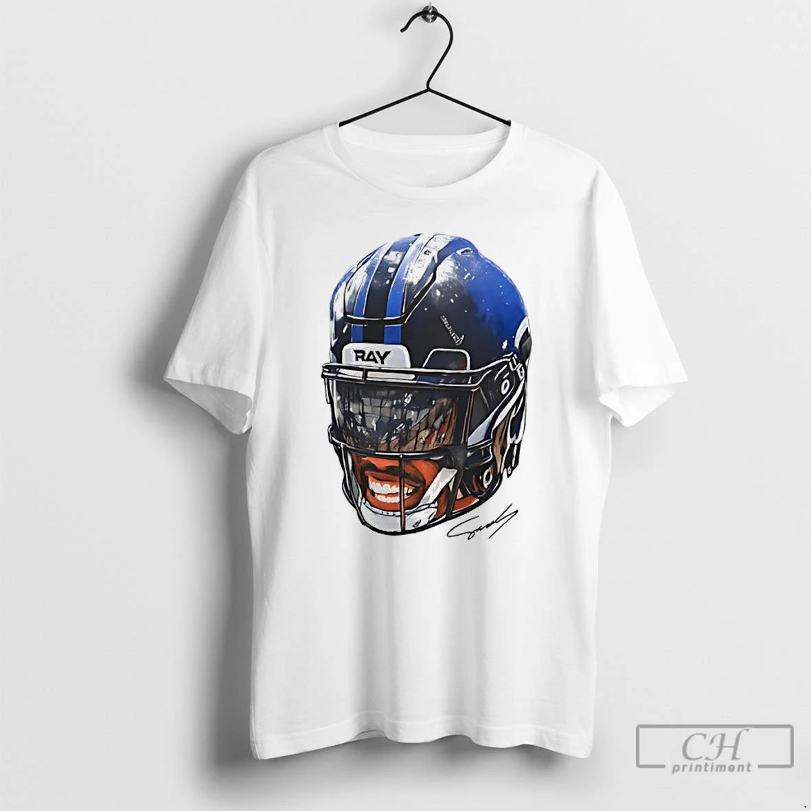 Classic Zay Flowers Baltimore Ravens Big Face Helmet 2025 T Shirts Hoodie Sweatshirt | PurePodTees.com