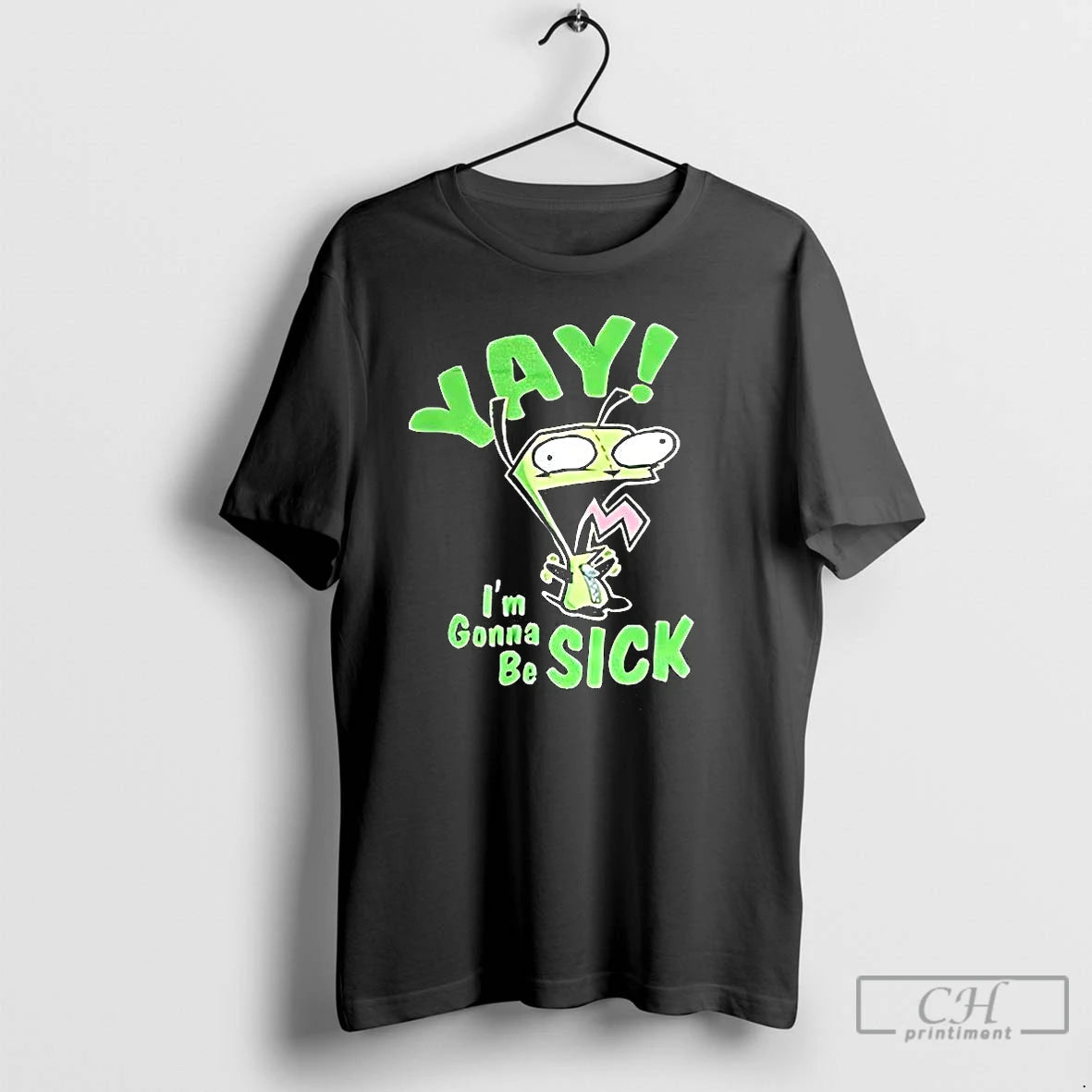 Classic Zim Yay Im Gonna Be Sick Cartoon Character T Shirts Hoodie Sweatshirt | PurePodTees.com
