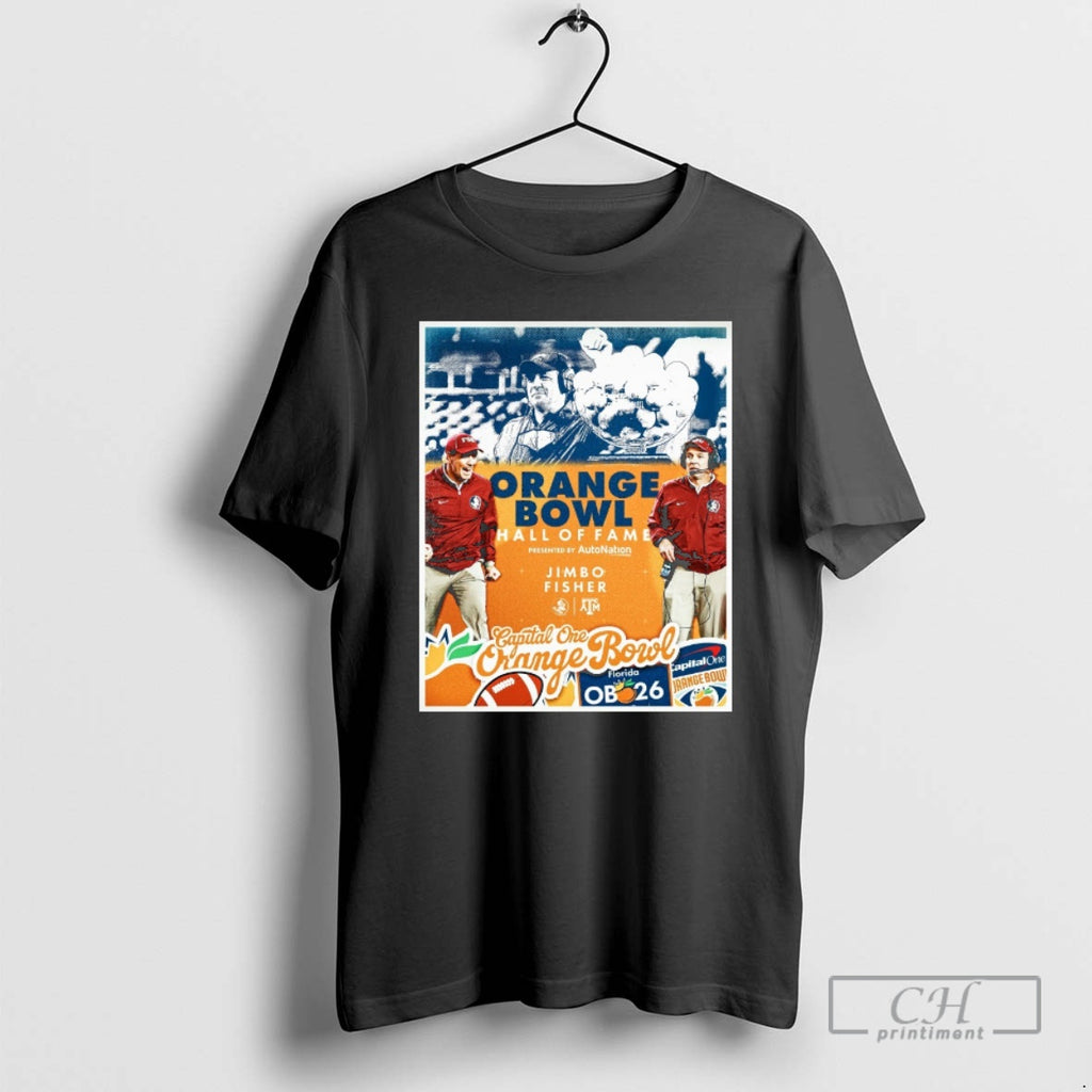 Classic Kvu3umd3 Coach Jimbo Fisher 2025 Orange Bowl Hall Of Fame Shirt Sweater