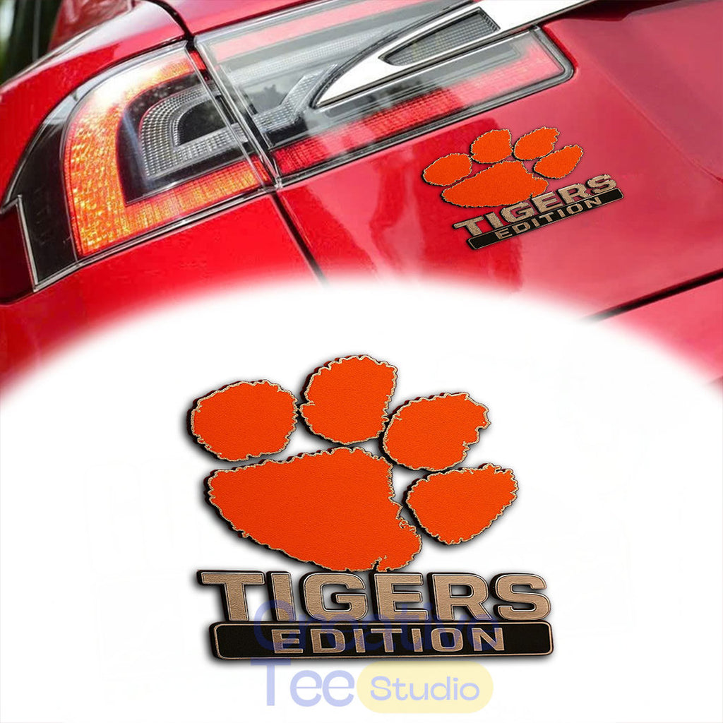 Clemson Tigers Custom Car Name Badge