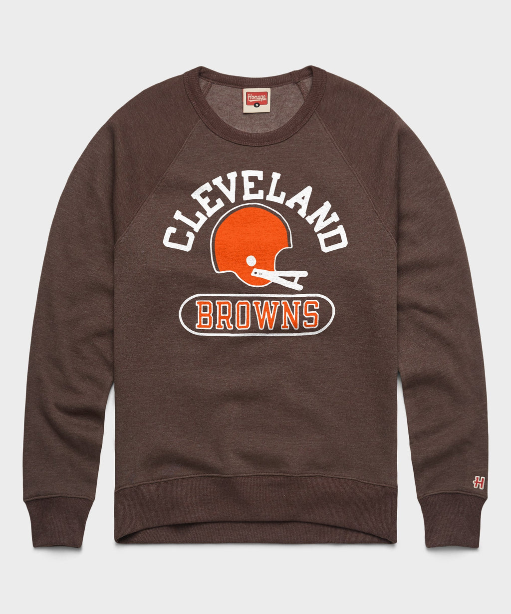 Cleveland Browns Throwback Helmet Crewneck