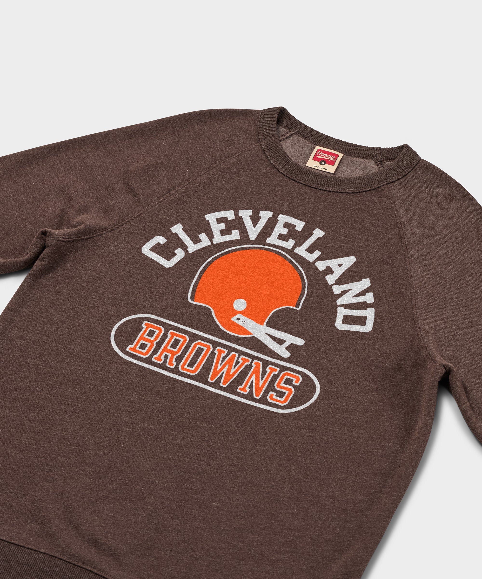 Cleveland Browns Throwback Helmet Crewneck