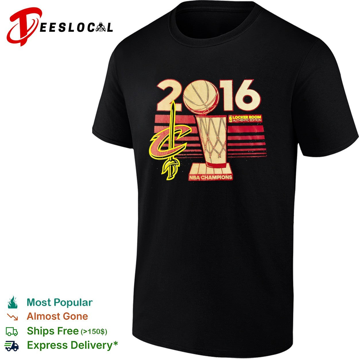 Cleveland Cavaliers 2016 NBA Champions Locker Room Trophy shirt