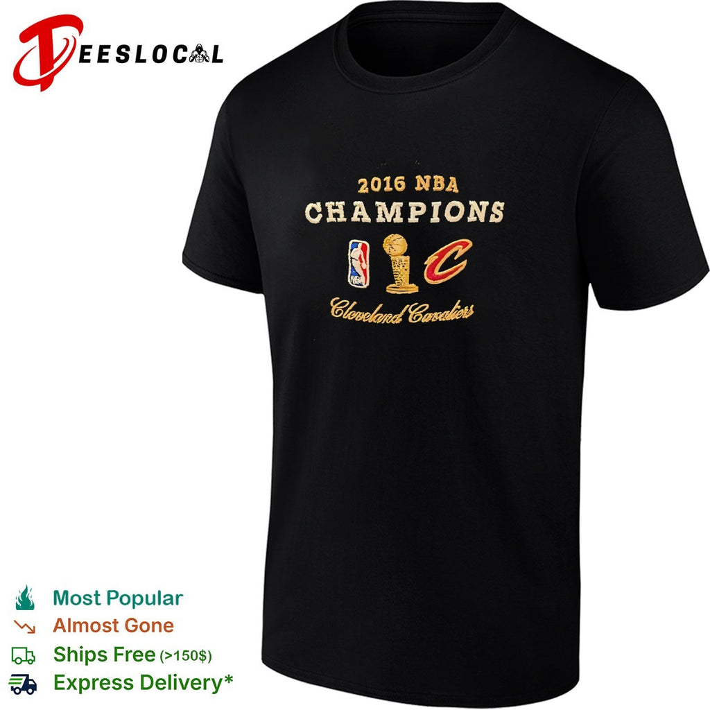 Cleveland Cavaliers 2016 NBA champions patch shirt