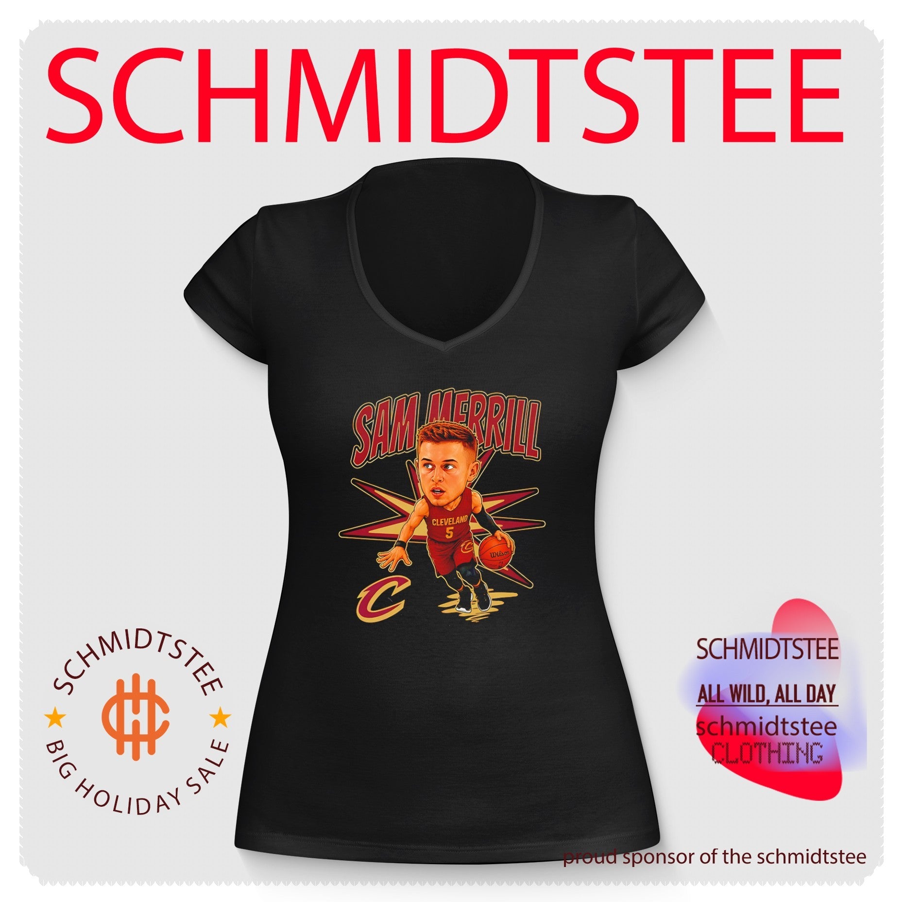 Cleveland Cavaliers Sam Merrill caricature shirt
