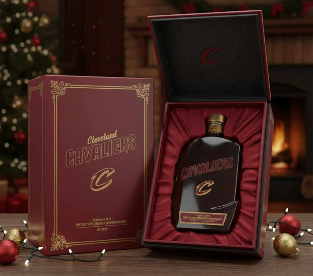 Cleveland Cavaliers Whiskey Bottle Decanter – The Land Believeland Gift NBA Custom